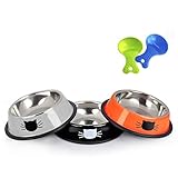 Flach Schüssel:Das flache design erleichtert das Essen und Trinken für Katzen