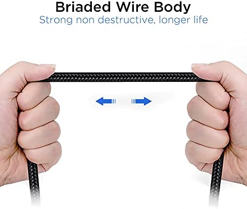 TOPA USB C CABLE Fast Charging Type C Cable Premium Nylon Braided 1M 90 Degree USB C Charging Cable Fast Data Sync Charger Connector Adptor Reversible USB C Cable Compatible with Samsung/Huawei more