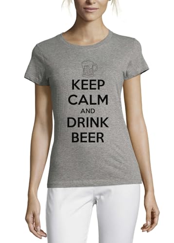 T-shirt bière femme idée cadeau originale en coton confortable