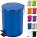 Produktbild Spirella Kosmetikeimer Sydney Blau Mülleimer Treteimer Abfalleimer - 3 Liter  mit herausnehmbaren Inneneimer
