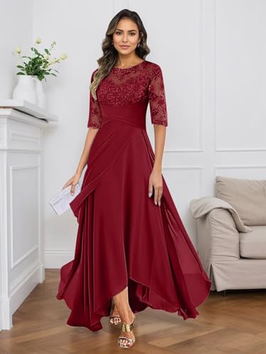 Lindo Novia Mother of The Bride Dresses for Wedding Lace Appliques Chiffon Formal Wedding Guest Dress for Women 20254
