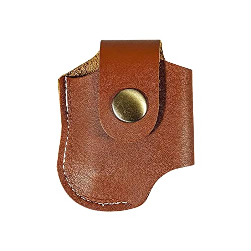 Luckxing Porte-Briquet en Cuir - Étui de Rangement pour Briquet de Protection Anti-Rayures | Sac de Rangement carré pour Briquet - Gaine fabriquée à la Main pour Briquet en Cuir hautement Flexible