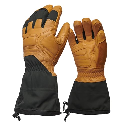BLACK DIAMOND Guide Ski/Snow Gloves | Premium Leather Shell | Waterproof & Insulated | Includes Gore-TEX Insert, Plus Warm Technology & Goat Leather Palm