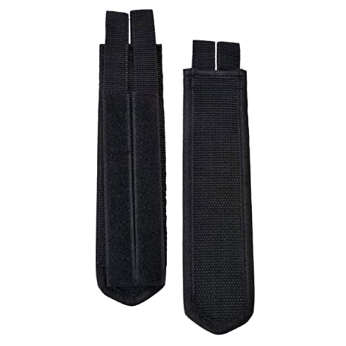 ifundom 2 Piezas Cubierta de Perro de guijarros Correas de Pedal de Bicicleta para Adultos Correa de Pedal Correas para Pedales de Bicicleta estática Nylon Negro