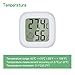 PAIRIER Digitales LCD Raumthermometer, 2 Stück Mini Thermometer Hygrometer Temperatur Luftfeuchtigkeit Messgerät für Gewächshaus Startseite Büro