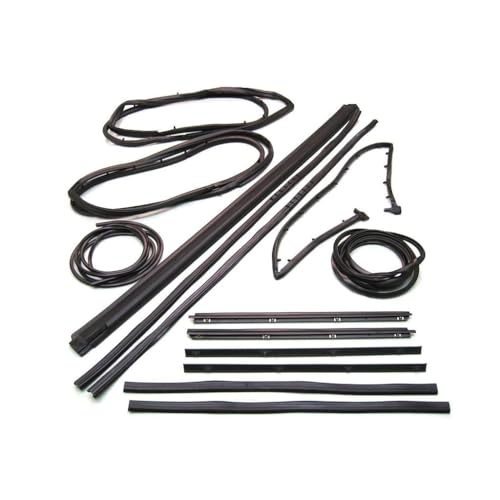 Mechanics Choice Set for Jeep Wrangler (1987-1995) Complete Door and Window Glass Seal Kit 13 Piece - - Driver and Passenger Side