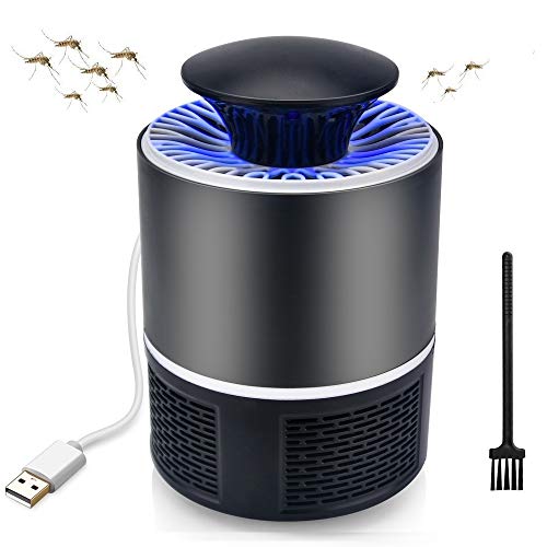 Preisvergleich Produktbild Aushen Mückenschutz, Intelligente Lampe, Stromversorgung über USB, Physikalische Technik, mit Reinigungsbürsten für Bug Zapper