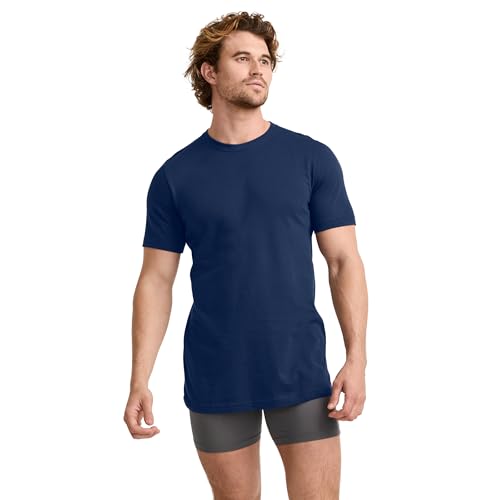 Image of Jockey Classic Crew Neck Undershirt- 3 Pack - 100% Cotton T-Shirts for Men
