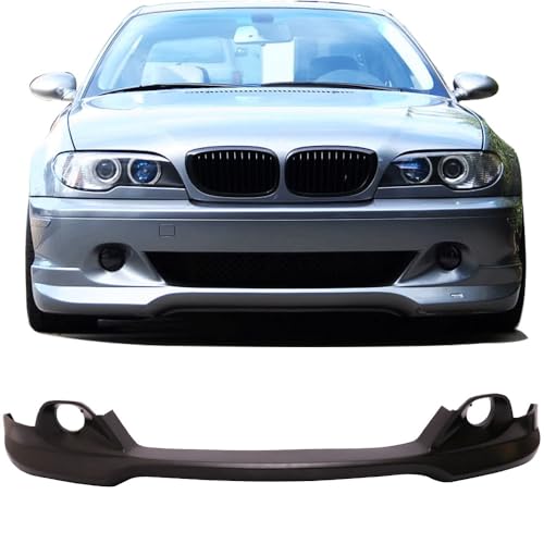 Front Bumper Lip Compatible with 2004-2006 BMW E46 3-Series, AC Style Unpainted PU Front Lip Finisher Under Chin Spoiler Add On by IKON MOTORSPORTS, 2005
