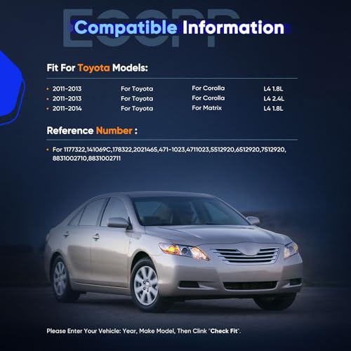Image of ECCPP AC Compressor 2011-2014 for Toyota Corolla Matrix 1.8L Air Conditioning Compressor