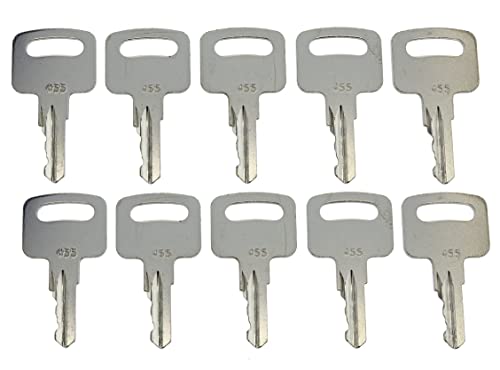 Jeenda (10) Ignition Keys 455 For Scissor Lift Boom Lifts Genie Skyjack Terex Snorkel Manlift Upright #TOP1