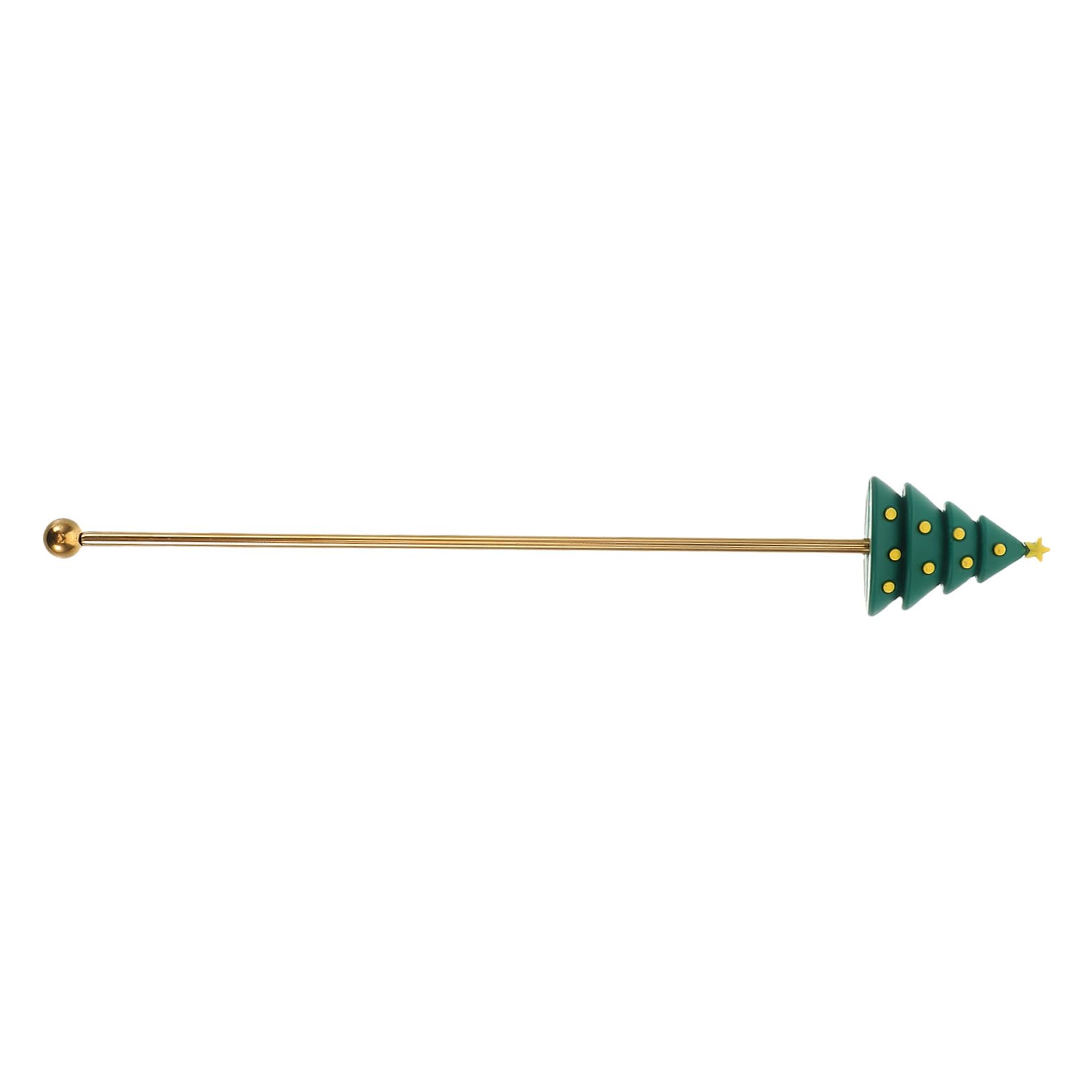 PRETYZOOM Christmas Coffee Stirrer Holiday Drink Swizzle Sticks with Adorable Christmas Tree Design for Cocktails Coffee and Desserts