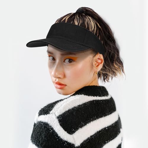 Postiche queue de cheval pour masquer les cheveux fins avec casquette - 6
