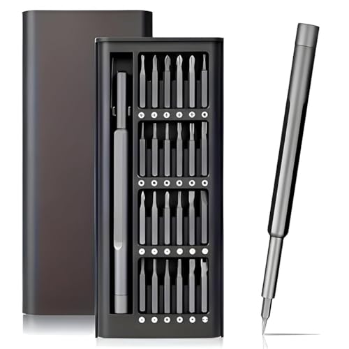 Image of 24-in-1 Magnetic Screwdriver Set - Mini Professional Repair Tool Kit with Sliding Closure, Pocket Manual Driver for Electronics, Watch, Camera, Laptop & Glasses