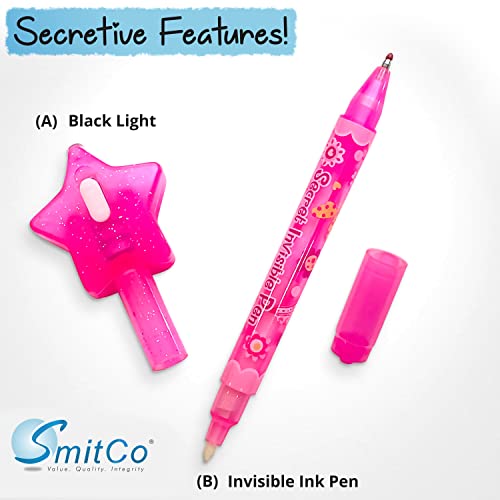 Emoji Sticker Diary Journal Kit For Tween Girl Gifts | Invisible Ink Pen Stationery Set For Kids | Children’s Journal Diary With Emoji Stickers | Light-Up Diary For Girls Ages 8-12 With Booklight #TOP7