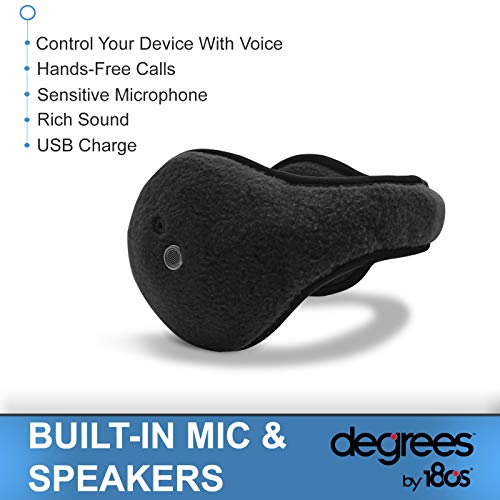 180S Degrees Womens Bluetooth Ear Warmer, Color: Black (31718-001-01) #TOP4
