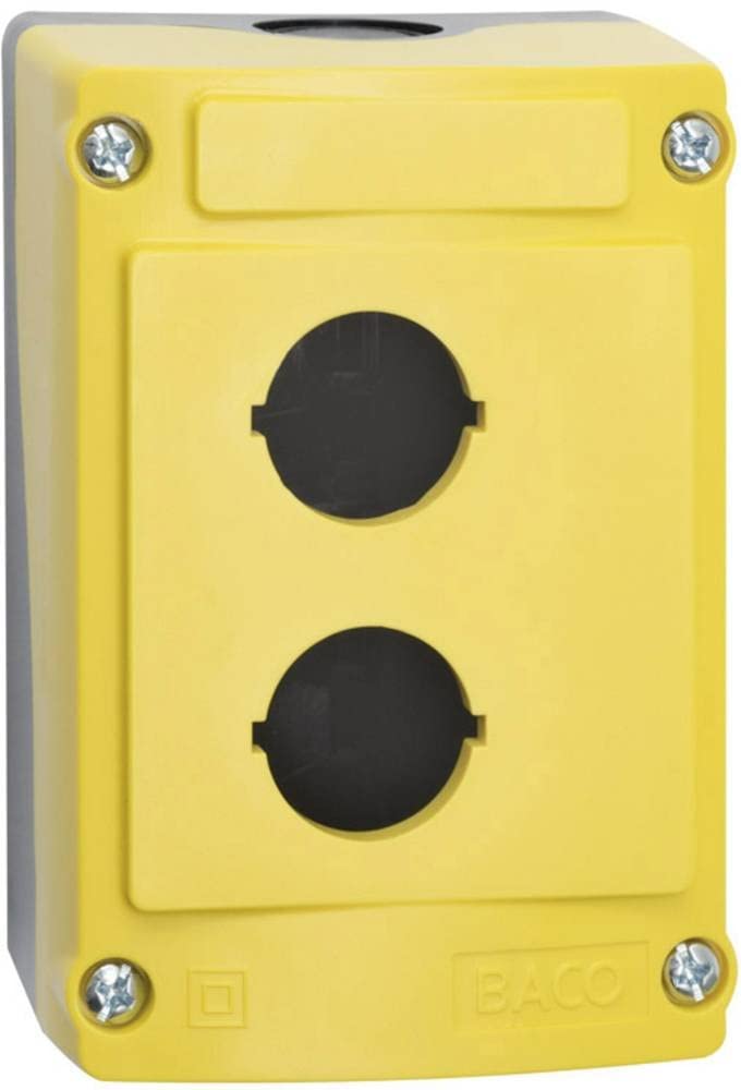 Boîtier vide BACO LBX0200J 107x74 mm pour poste de contrôle 2 touches