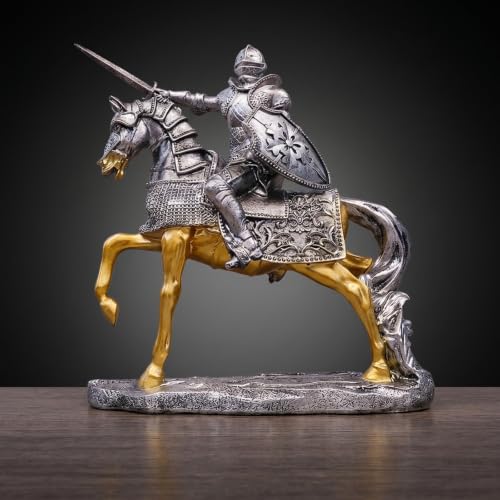 Objet décoratif pour maison figurine chevalier armure sur buffet - 5