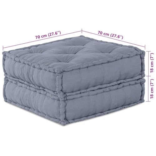 Sofá modular de patchwork gris con tela resistente de estilo bohemio 4