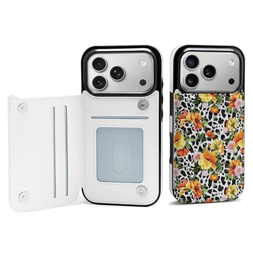 iPhone17 Pro用ケース 牛柄 花柄 手帳型 財布型 携帯カバー アイフォン17 Pro用ケース マグネット式 カード収納 スタンド機能 あいふぉん 薄型 肌触り良い 耐衝撃 全面保護 可愛い かわいい 人気 プレゼント