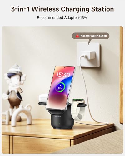 3 in 1Wireless Charger for Samsung S26+/Galaxy Watch - image 2
