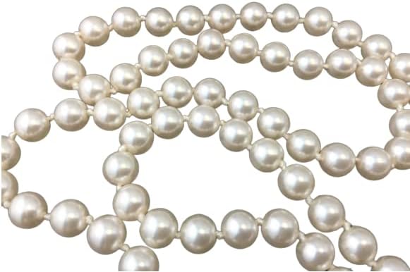 Genuine Pearl Mala सफ़ेद मोती की माला Natural White Fresh Water Pearl Necklace108 Beads Original Certified Pure Sachhe Moti Ki Mala Natural Safed Moti Ki Malas for Women सच्चे मोती की माला ओरिजिनल White Pearl Real Moti Malas नेचुरल पर्ल