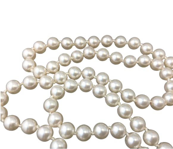 ASTROCARTGenuine Pearl Mala सफ़ेद मोती की माला Natural White Fresh Water Pearl Necklace108 Beads Original Certified Pure Sachhe Moti Ki Mala Natural Safed Moti Ki Malas for Women सच्चे मोती की माला ओरिजिनल White Pearl Real Moti Malas नेचुरल पर्ल