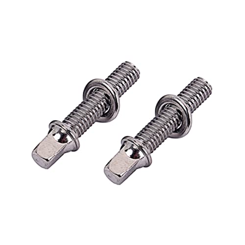Mikinona 2Pcs Screws Snare Drum Accessories Drum Tension Rods 2 Inch Floor Tom Drum Snare Drum Tension Rods Drum Accessory Drum Lug Mounting Screws Drum Tension Screws Head Screw Roller #TOP6