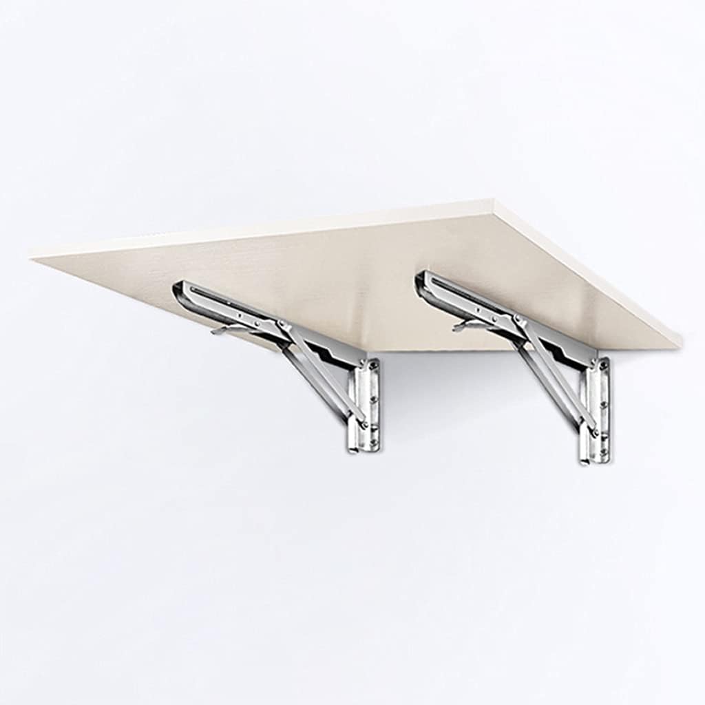Shelf Wall Hanging Stainless Steel Folding Shelf Bracket Wall Shelf Support for Triangle K-Shaped Spring Bracket Househo