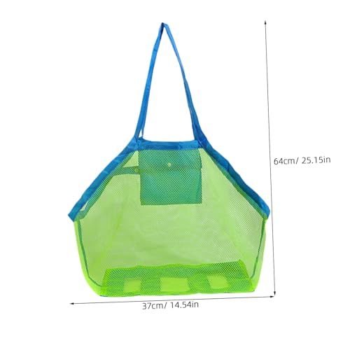 VANZACK 1pc Large Capacity Mesh Tote Bag for Beach Storage Pouch Portable Outdoor Organizer for Playtime Travel Fun Design with Attractive Colors2