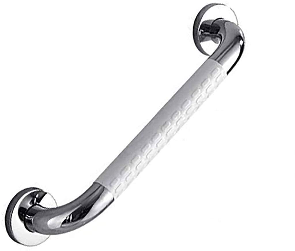 Barre de sécurité en acier inoxydable 304 blanc pour mur de salle de bain