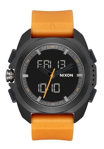 Image of NIXON Ripley A1267 - Analog and Digital Watch for Men - Expedition and Adventure Sport Watch - Men's Fashion Watch - 47mm Watch Face, 23mm PU Band