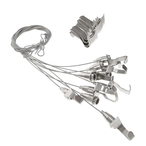 Système de suspension tableau 10 pièces DEARMAMY acier inoxydable 30kg