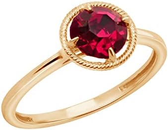 Amazon Collection 10k Gold Imported Crystal July Birthstone Ring, Size 7