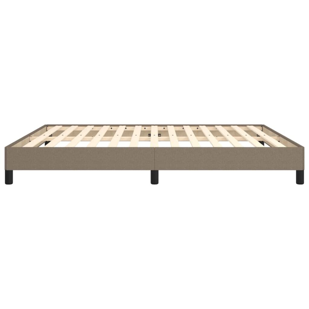 vidaXL Giroletto Senza Materasso Tortora 160x200 cm in Tessuto