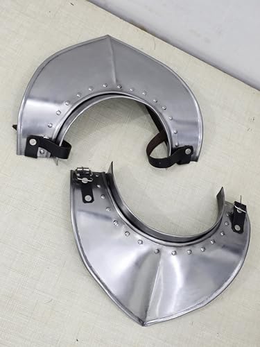 Gorget de armadura medieval de caballero con acabado artesanal 7