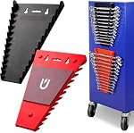 Organisateur de clés magnétiques, bacs à outils à clés, Premium ABS Porte clé Boîte à outils Porte clé magnétique avec 12 Slots Standard Hanging Wrench Organisateur pour Boîte à outils et mur