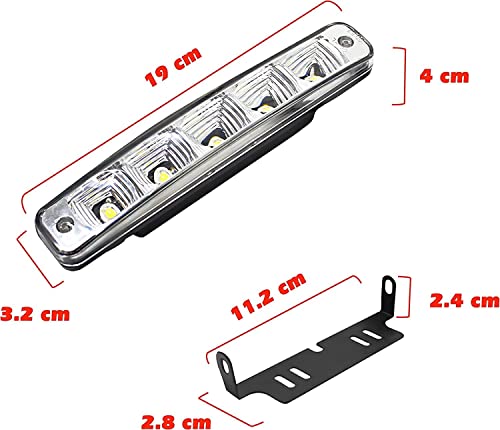 Feu de circulation diurne 12V 10W super brillant pour voiture éclairage jour - 4
