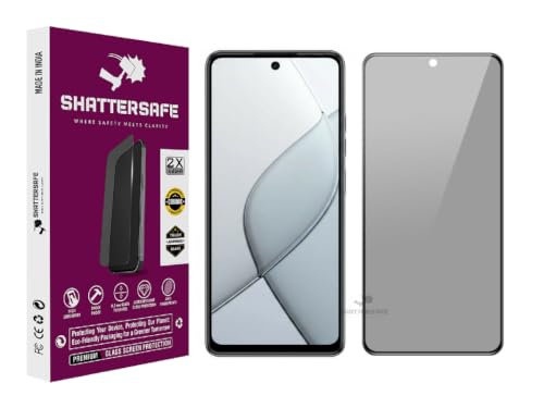 Image of Anti-Spy Privacy Tempered Glass Compatible For Tecno Spark 20 Pro 5G [Pack of 1]. 9H Hardness, Anti-Scratch, Edge-to-Edge Protection With Easy Installation Kit & Case Friendly Fit.