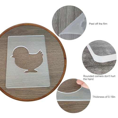 Acrylic Holy Week Baby Chicken Designs for Woodworking and Charcuterie Boards Painting on Wood, Glass, Wall, Rock, Walls, Canvas, 5.5X 7.87 inches by BETAGT - Image 3