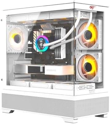 Havit CF925 Tamperli Cam Gaming Oyuncu KasasıHavit CF925 Tamperli Cam Gaming Oyuncu Kasası Beyaz - 3 RGB Fanlı, Kumandalı, ITX/M-ATX/ATX/E-ATX Uyumlu - Görsel 1