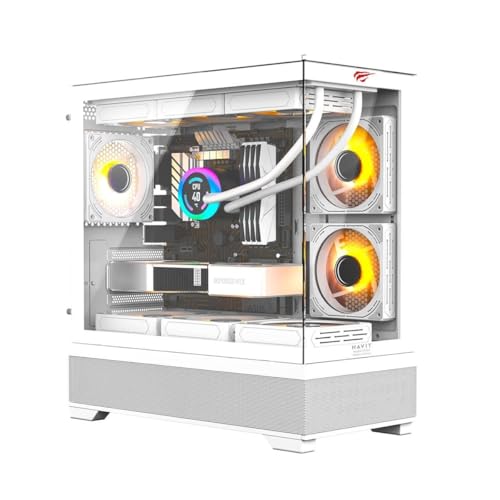 Havit CF925 Tamperli Cam Gaming Oyuncu KasasıHavit CF925 Tamperli Cam Gaming Oyuncu Kasası Beyaz - 3 RGB Fanlı, Kumandalı, ITX/M-ATX/ATX/E-ATX Uyumlu