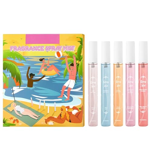 Mini Parfüm Bodyspray Damen Set, Fruchtiges Haar & Körper Parfüm-Bundle enthält 10ml Parfums,Leicht Zu Tragen,Geschenkset für Damen