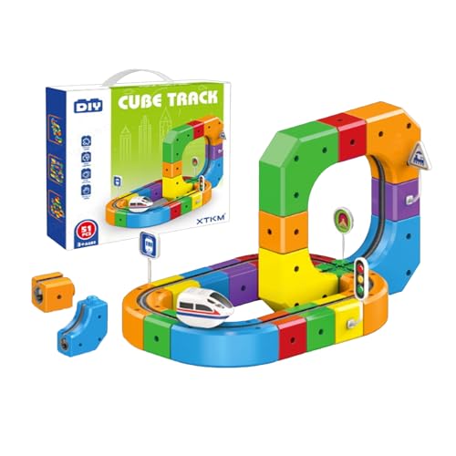 [POZEAL]���[�� �L���[�u �L���[�u���[�� �d�ԃZ�b�g �������� �t���L�V�u�����[�X�g���b�N�y51/81/123�Z�b�g�zUSB�[�d�� �m��ߋ� �d�͂ɋt�炤3D���ߍ��݃��C�A�E�g�Ɠd���ԁA�j�̎q�Ə��̎q�̃N���X�}�X�a�����M�t�g�����̑g�ݗ��Ă�������