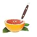 HIC Kitchen Squirt Free Serrated Twin-Blade Grapefruit Sectioning Knife, Stainless Steel Blades