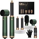 OKWRAP Airbrush 5 in 1 Hair Styler 5 in 1 Airstyler Multi-Blow Dryer Brush Set with Curl, Straighten, Wavy, Smooth, Magic Styler for All Hair Types and Lengths