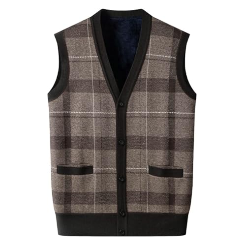 Cardigan en tricot pour homme veste hivernale chaude à rayures
