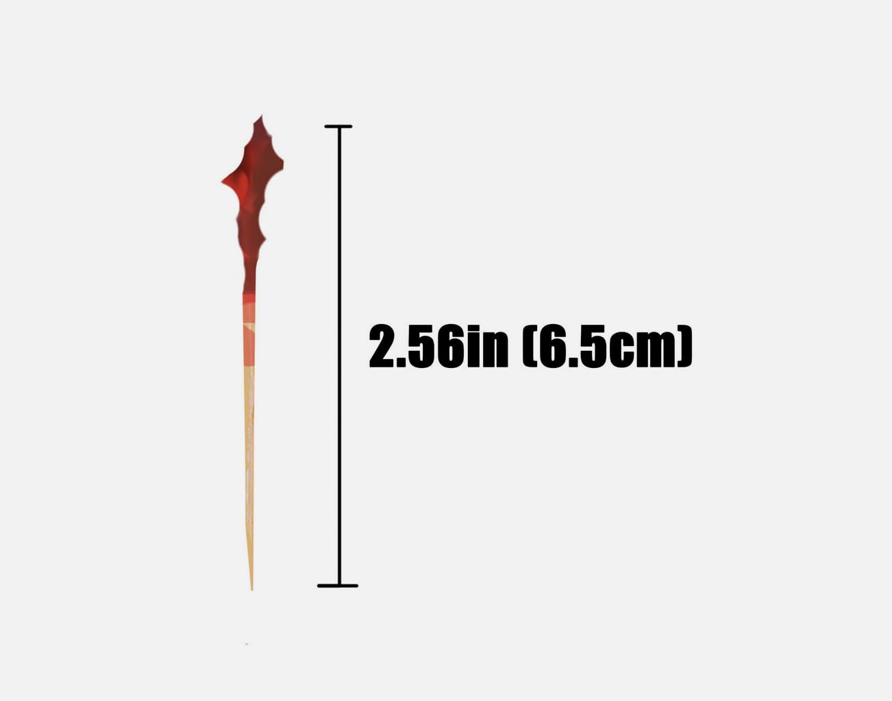 400 Pcs 2.56 IN Wooden Frill Cocktail Picks for Parties, Barbeques, Sandwiches
