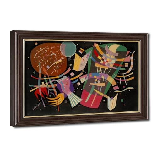 Impression sur toile Kandinsky Composition X avec cadre suspendu haute finition