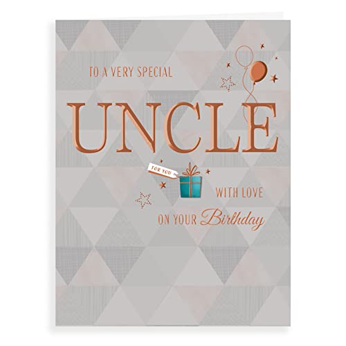 Piccadilly Greetings Avant Garde H90056 Studios Classic Birthday Card Uncle green|oak|beige|grey|white - 8 x 6 inches